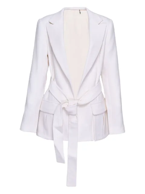 Alexis belted structured jacket 