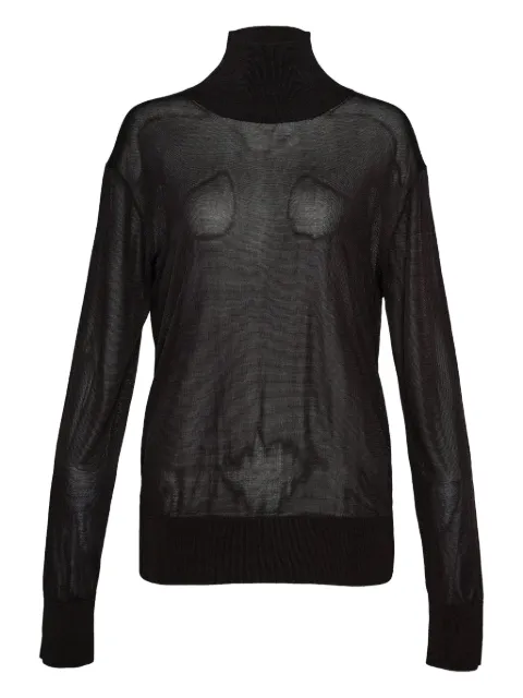 Alexis turtleneck sheer sweater