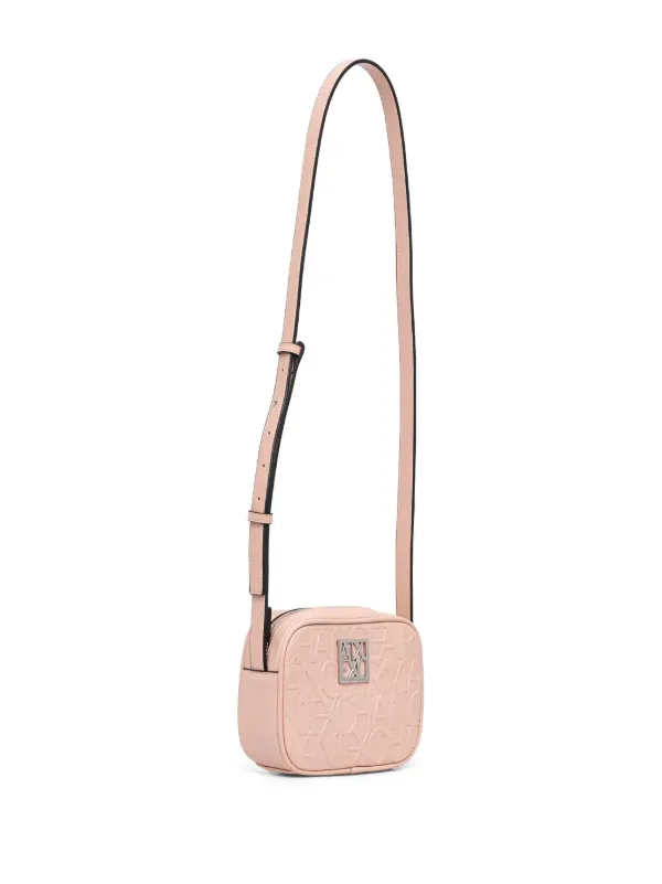 Armani Exchange ロゴプレート カメラバッグ | ピンク | FARFETCH JP