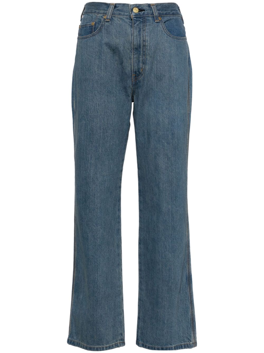 Shop Tu Es Mon Tresor The Jet Jeans In Blue