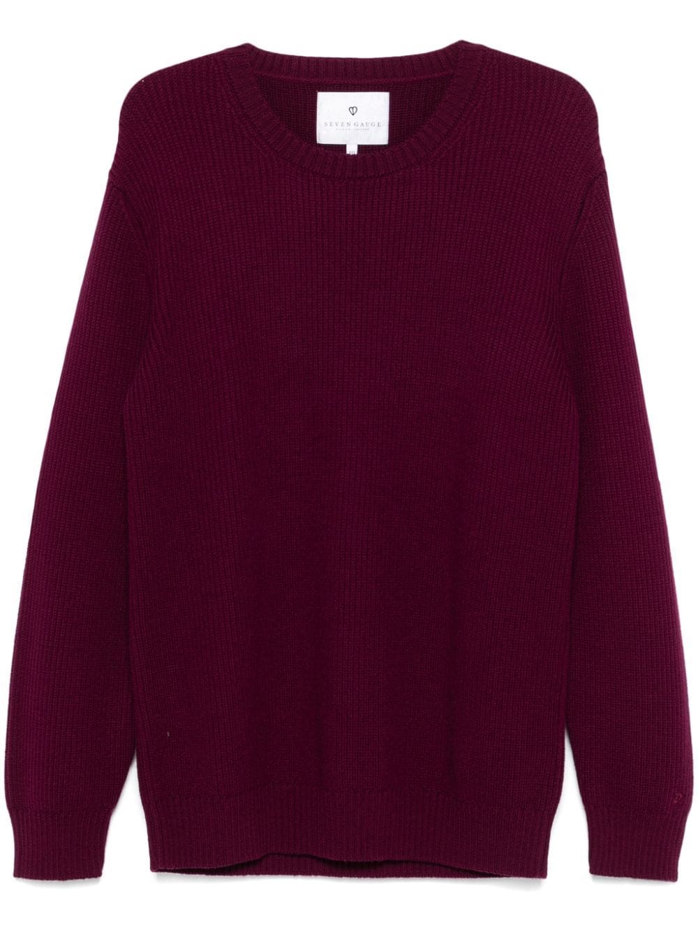 Shop Seven Gauge Wool Sweater In Red