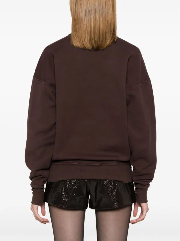 【関税&送料込】Saint Laurent Brown Cotton Sweatshirt Saint Laurent Brown cotton sweatshirt for Women Online USA