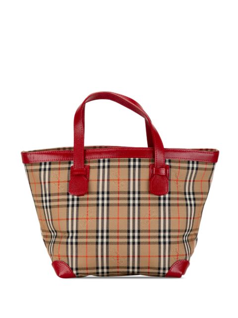 Burberry 20th Century Haymarket Check Canvas tote bag Women