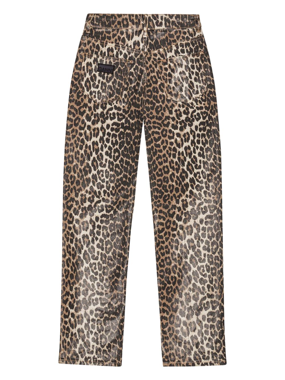 GANNI leopard-print trousers Women