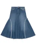 GANNI denim midi skirt - Blue