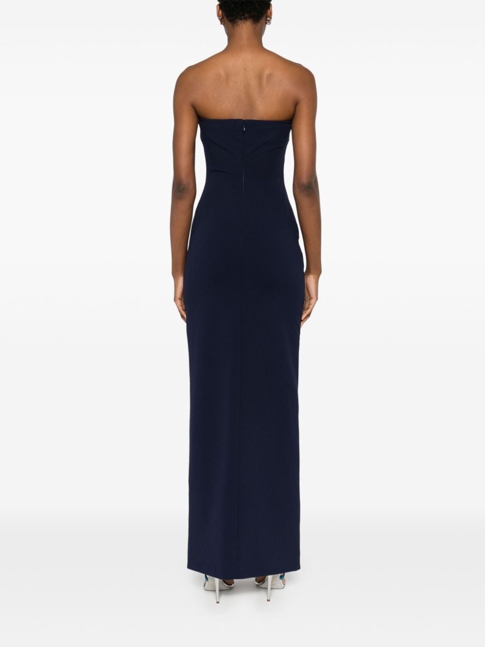 Shop Solace London Bysha Gown In Blue