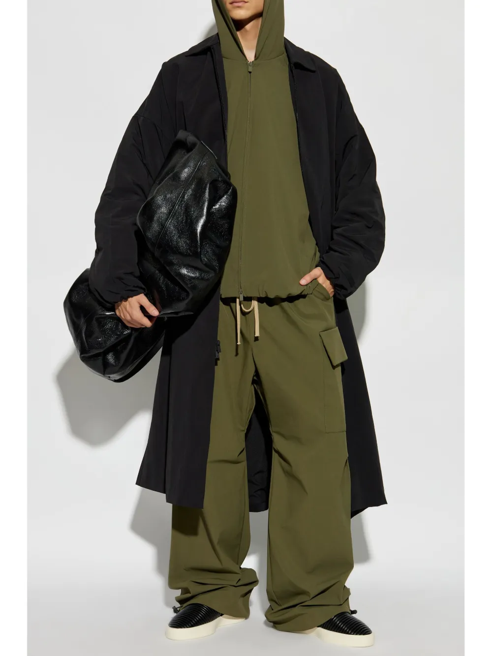 FEAR OF GOD ESSENTIALS Cargo broek met trekkoord - Groen