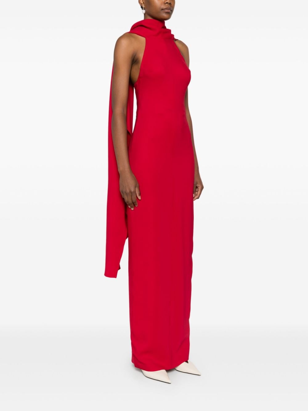 Shop Solace London Emerson Gown In Red