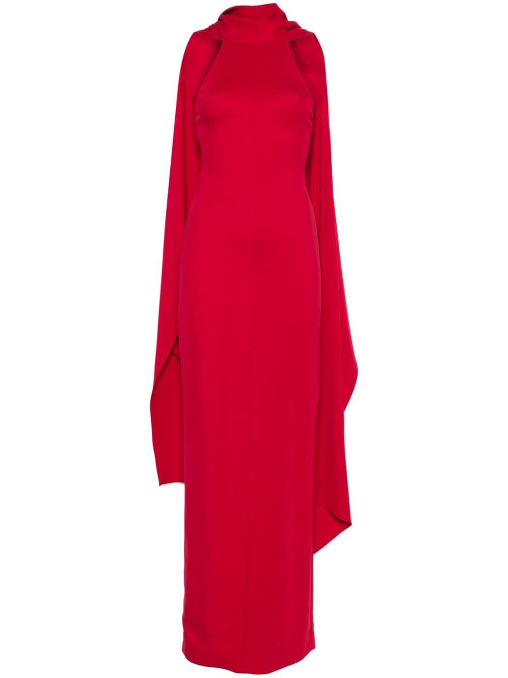 Shop Solace London Emerson Gown In Red