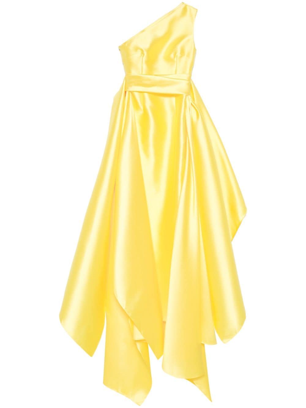 Shop Solace London Charo Gown In Yellow