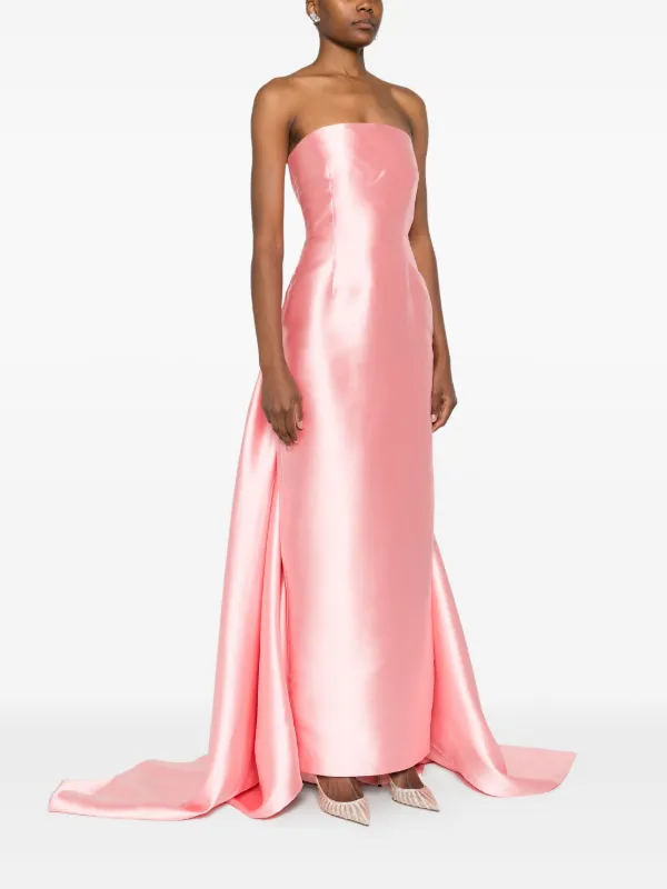 open lace back dress The Kinsley Maxi Dress in Soft Pink and Black  Solace London
