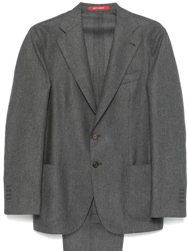 Bagnoli Sartoria Napoli ウールスーツ | グレー | FARFETCH JP Bagnoli Sartoria Napoli ウールスーツ | グレー | FARFETCH JP