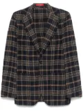 Bagnoli Sartoria Napoli checkered blazer - Blue