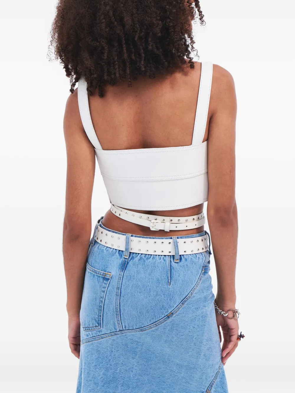 Monse buckle-strap leather top | Vests & Tank Tops | Image 2