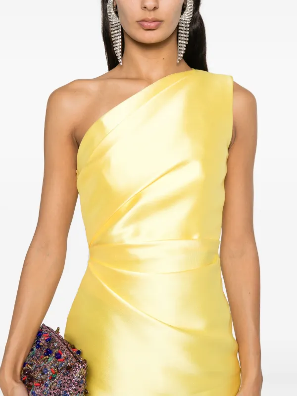 Solace London Kira Maxi Dress | Yellow | FARFETCH
