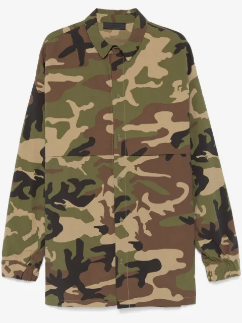 FEAR OF GOD ESSENTIALS camouflage overshirt