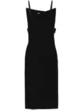 Sportmax asymmetric midi dress - Black