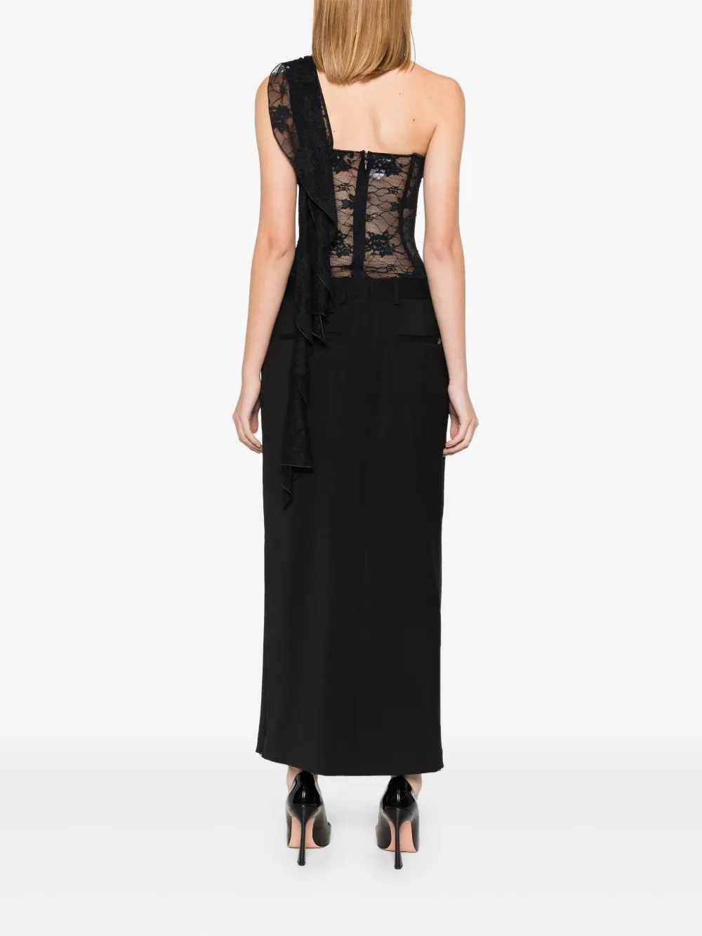 Oséree Body met sjaaldetail Zwart