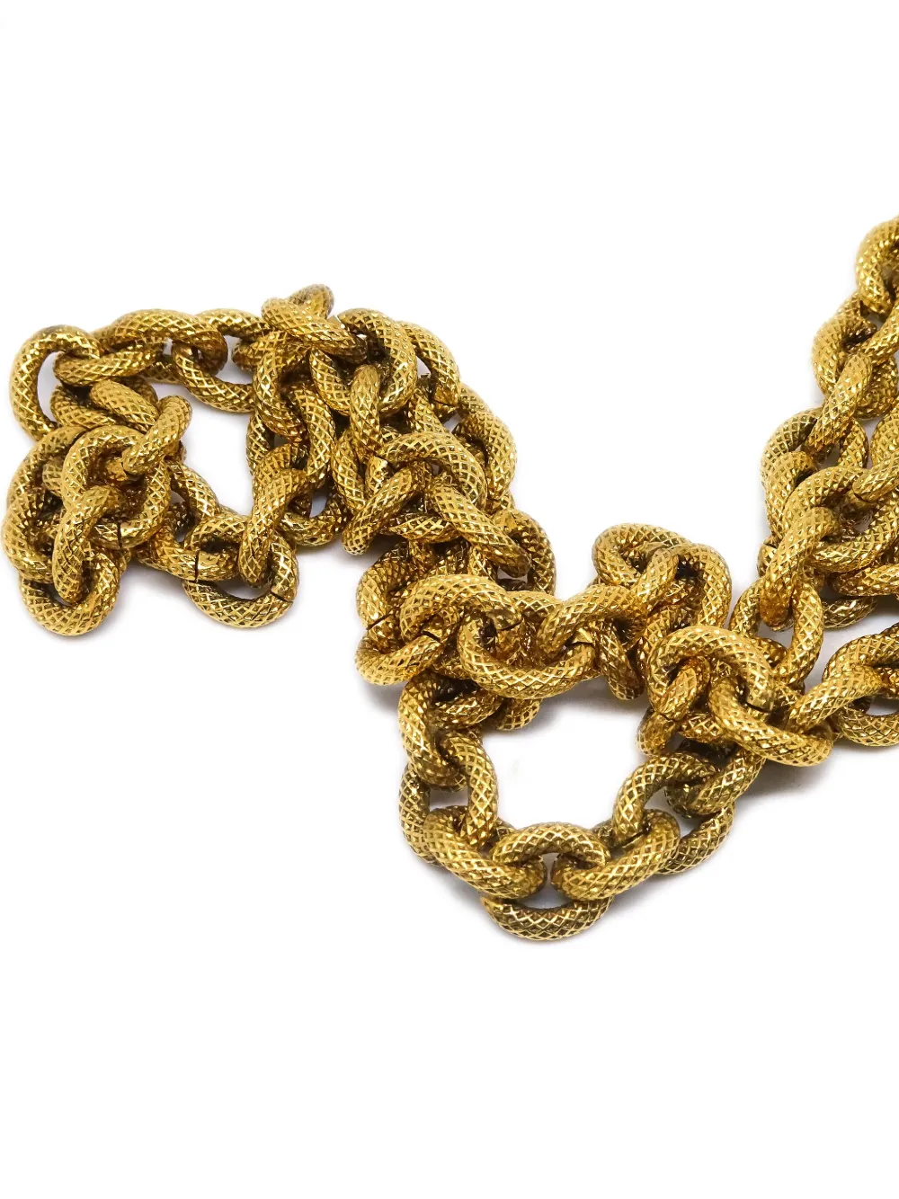 Pre-owned Chanel 1994 Cc Multi-pendant Necklace In Gold