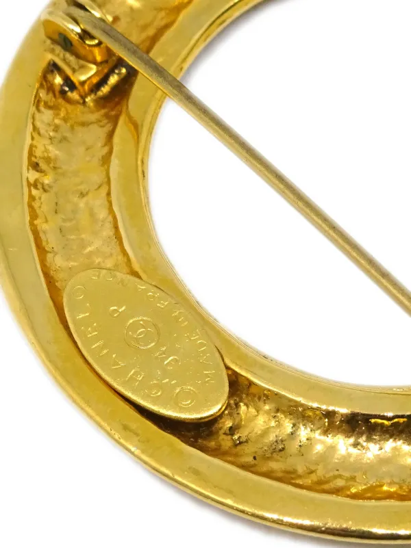 CHANEL Pre-Owned 1994 フープブローチ ピン | ゴールドトーン