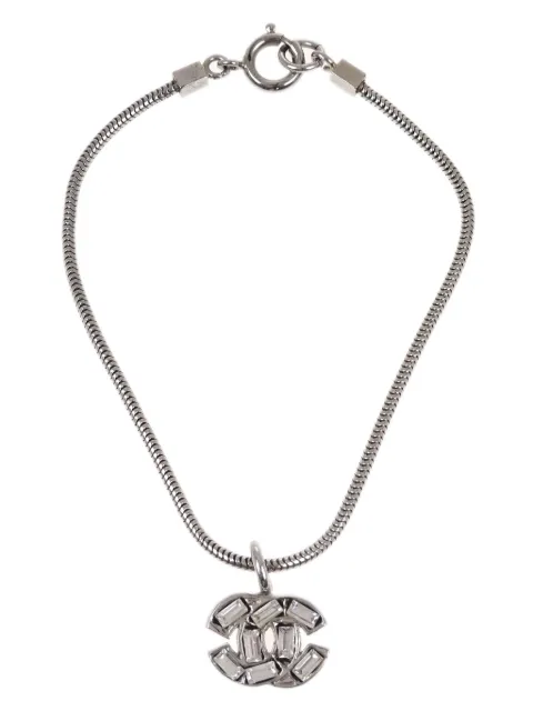 CHANEL Pre-Owned bracelet à ornements strassés (2001)