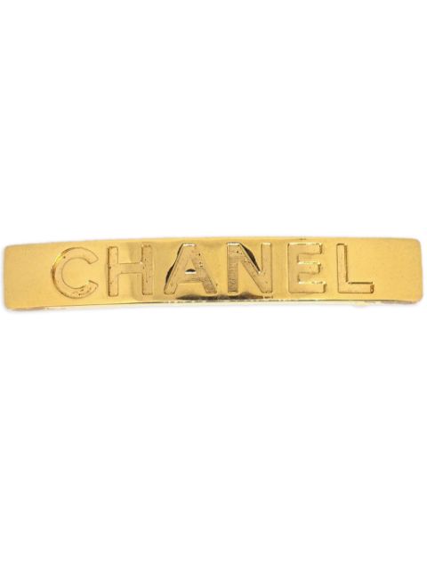 CHANEL 1997 logo-debossed hairpin barrette Women