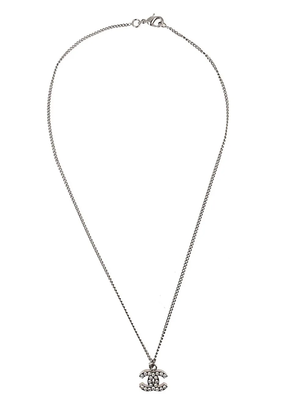 CHANEL Pre-Owned 2011 CC pendant necklace | Silver | Image 1