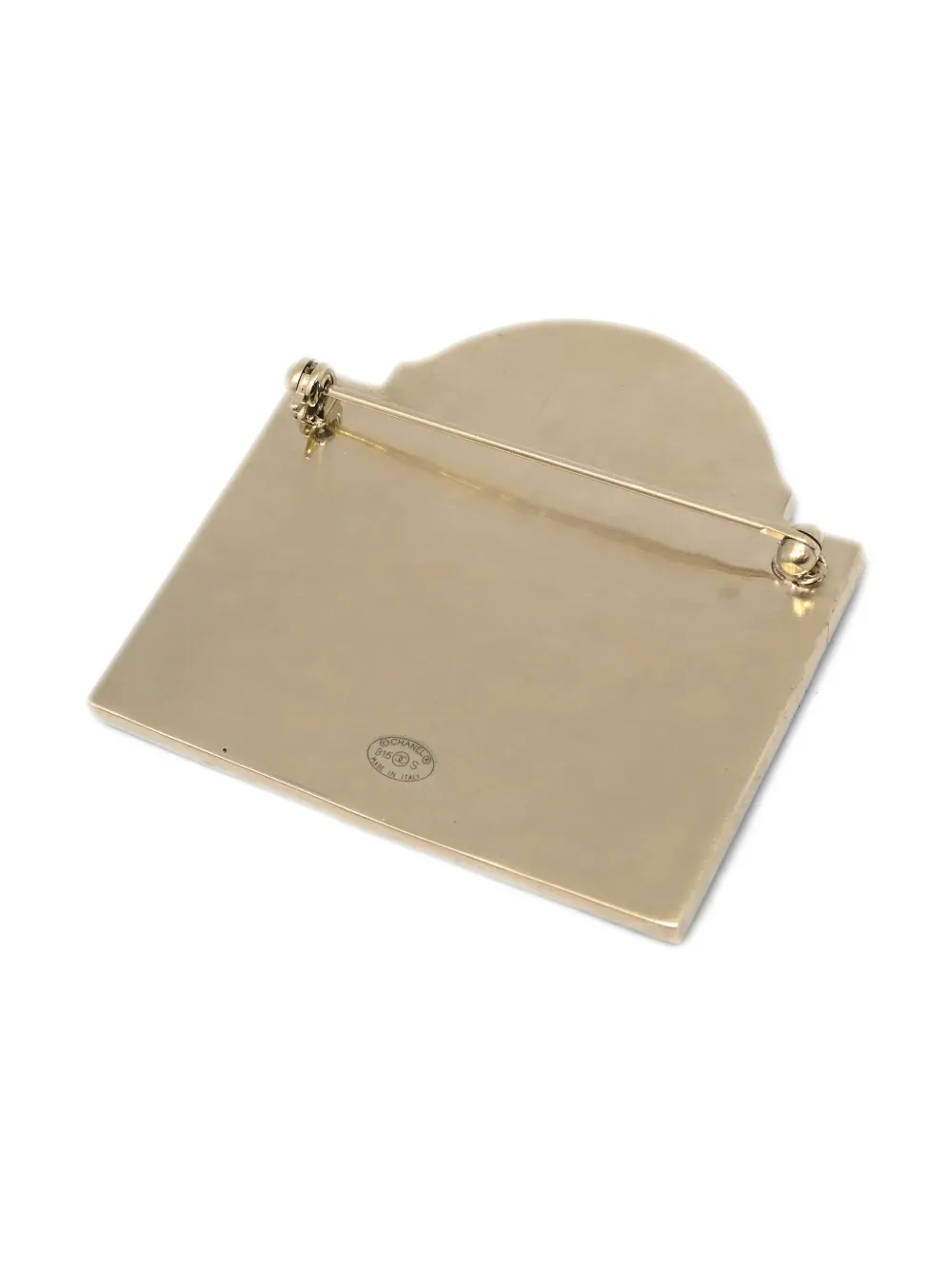 Pre-owned Chanel 2015 Place Coco Brooch In Black