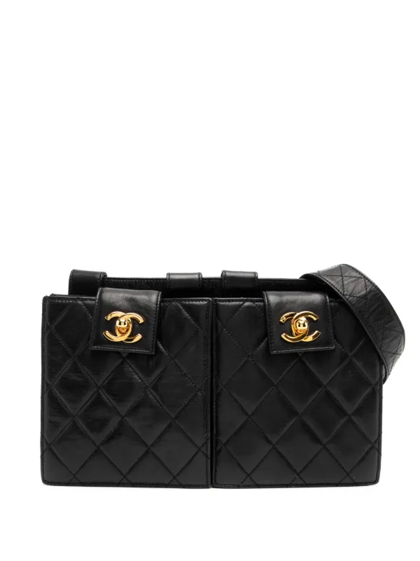 CHANEL Pre-Owned 1992 Fanny Belt Bag Black FARFETCH IN