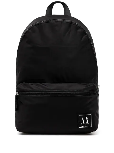 Armani Exchange logo-patch backpack Men