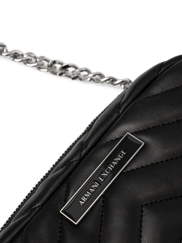 Armani Exchange キルティング ショルダーバッグ | ブラック