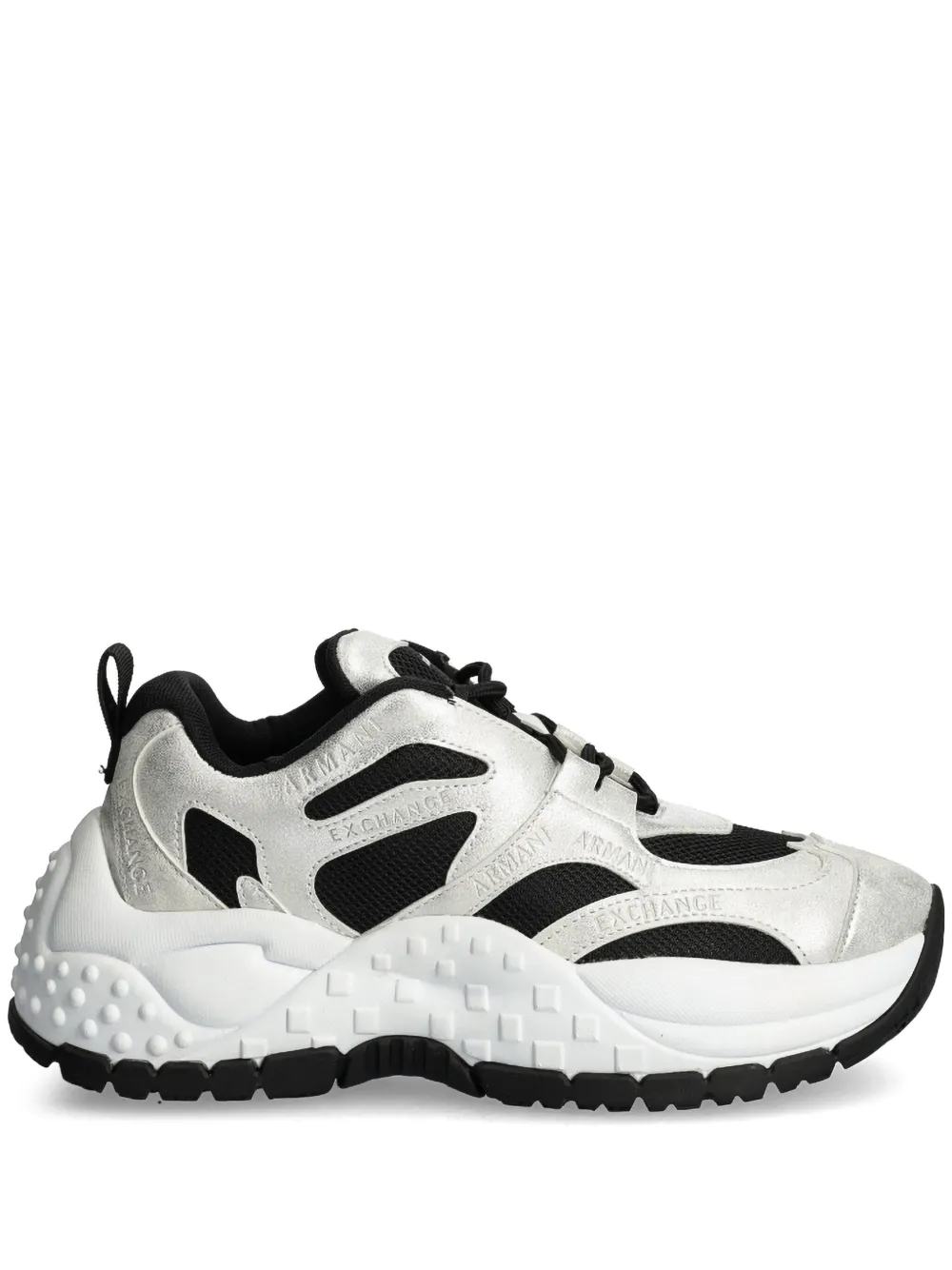 Armani Exchange Sneakers met chunky zool Grijs