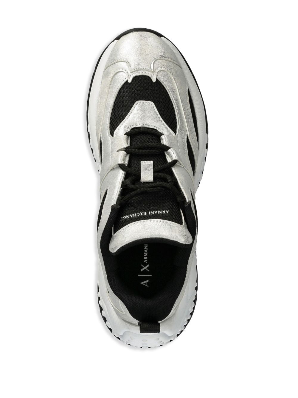 Armani Exchange Sneakers met chunky zool Grijs