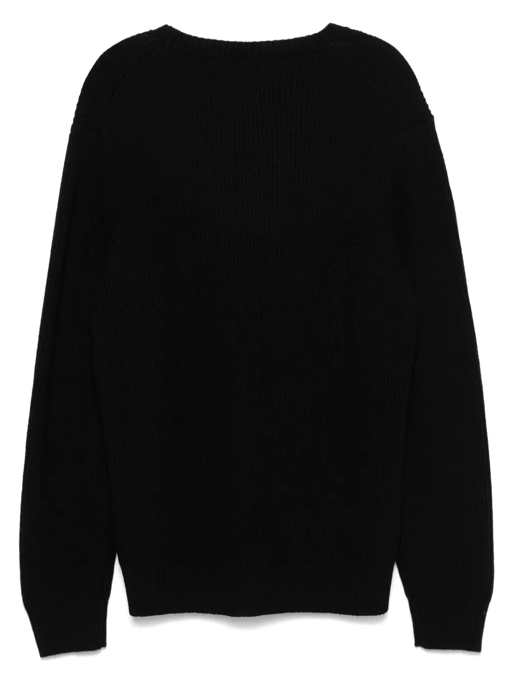SEVEN GAUGE wool crew-neck sweater - Zwart