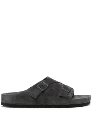 Birkenstock Zürich Suede Sandals | Black | FARFETCH