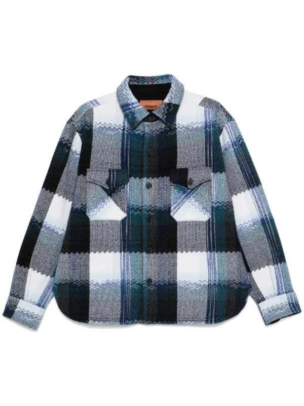 Missoni チェック シャツ | ブルー | FARFETCH JP