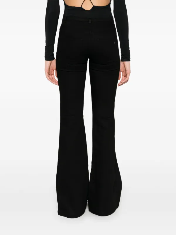 Courrèges Bootcut Jeans | Black | FARFETCH