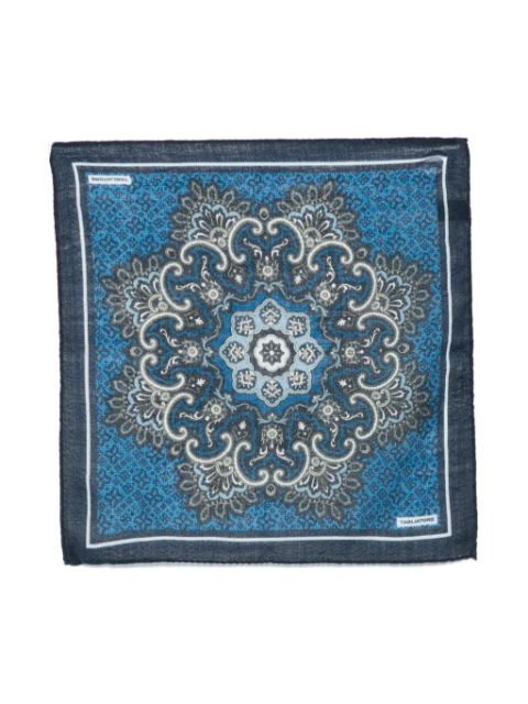 Tagliatore paisley-print pocket scarf Men