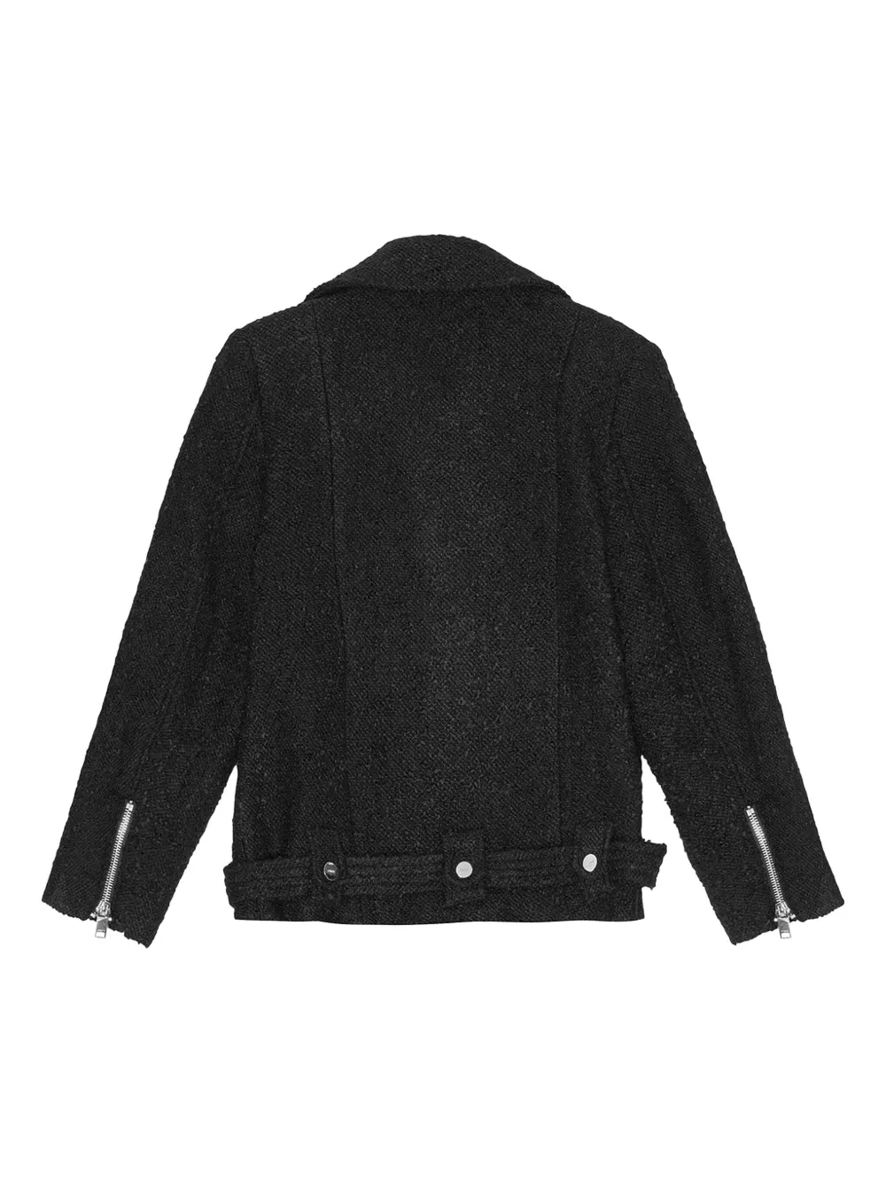ジャケット Ganni Giacca Biker In Lana GANNI Bouclé Biker Jacket | Black | FARFETCH BN