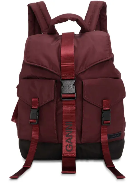 GANNI Tech-Rucksack mit Schnallen
