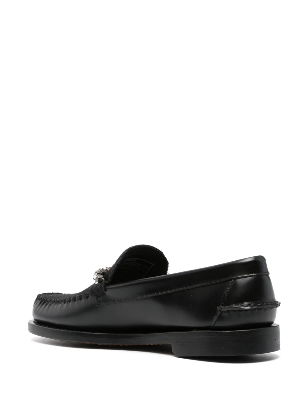 Forte crystal-embellished loafers Black