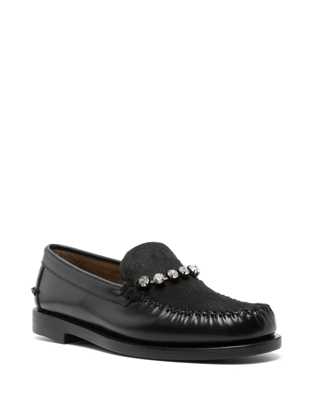 Forte Forte crystal-embellished loafers - Zwart
