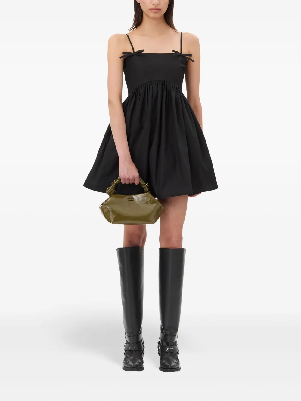 GANNI Kleine Bou crossbodytas Groen