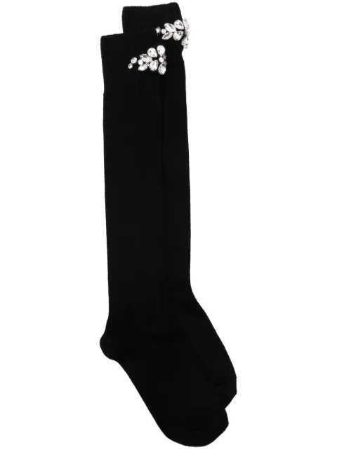 Simone Rocha crystal-embellished socks