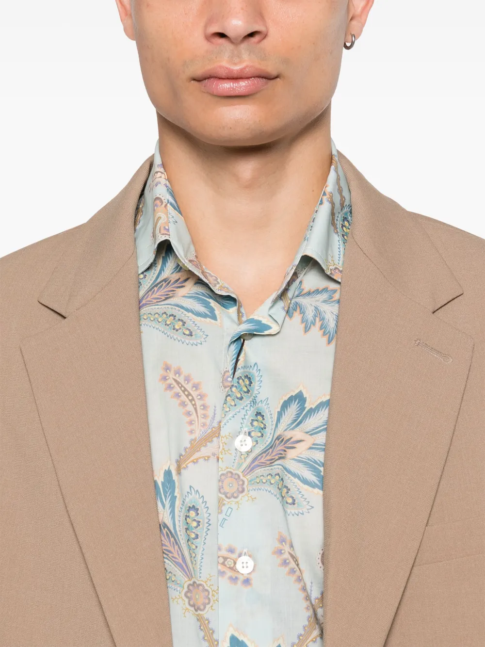 ETRO Overhemd met bloemenprint Blauw