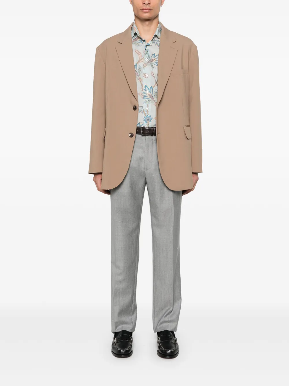 ETRO Overhemd met bloemenprint - Blauw