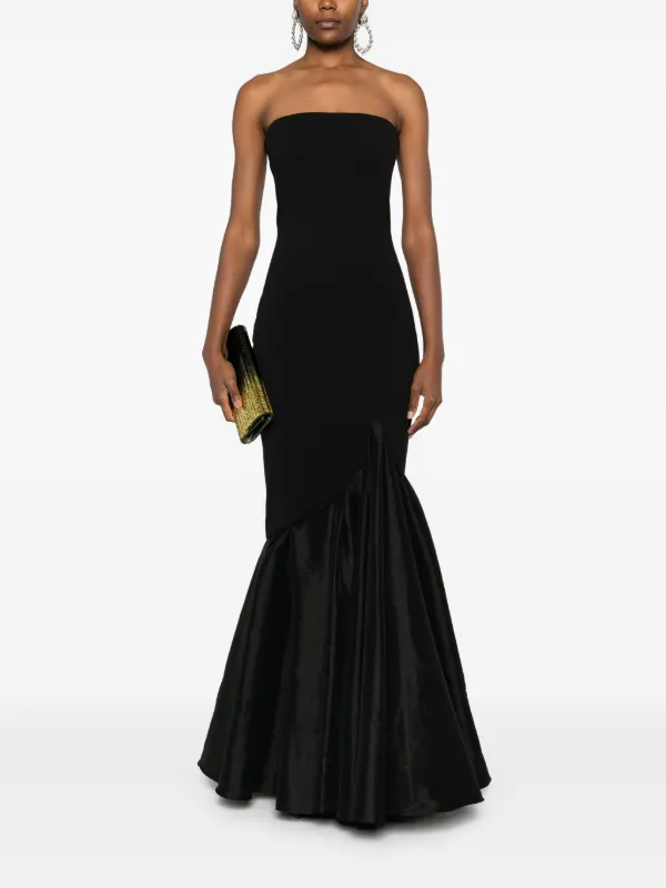 Solace London Rayne Gown | Black | FARFETCH IE
