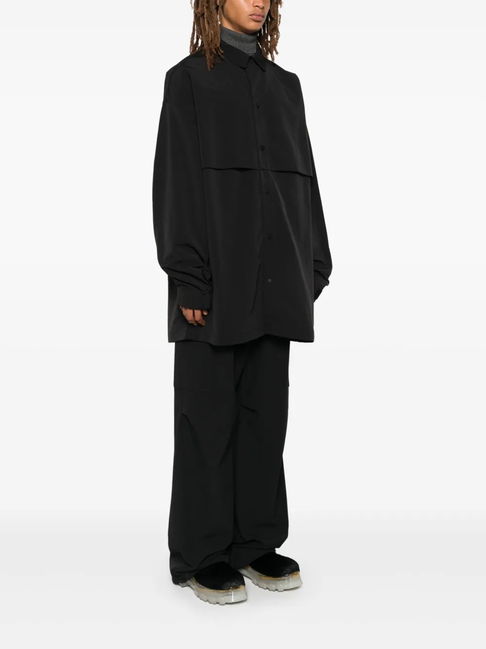 ESSENTIALS STORM-FLAP OVERSHIRT