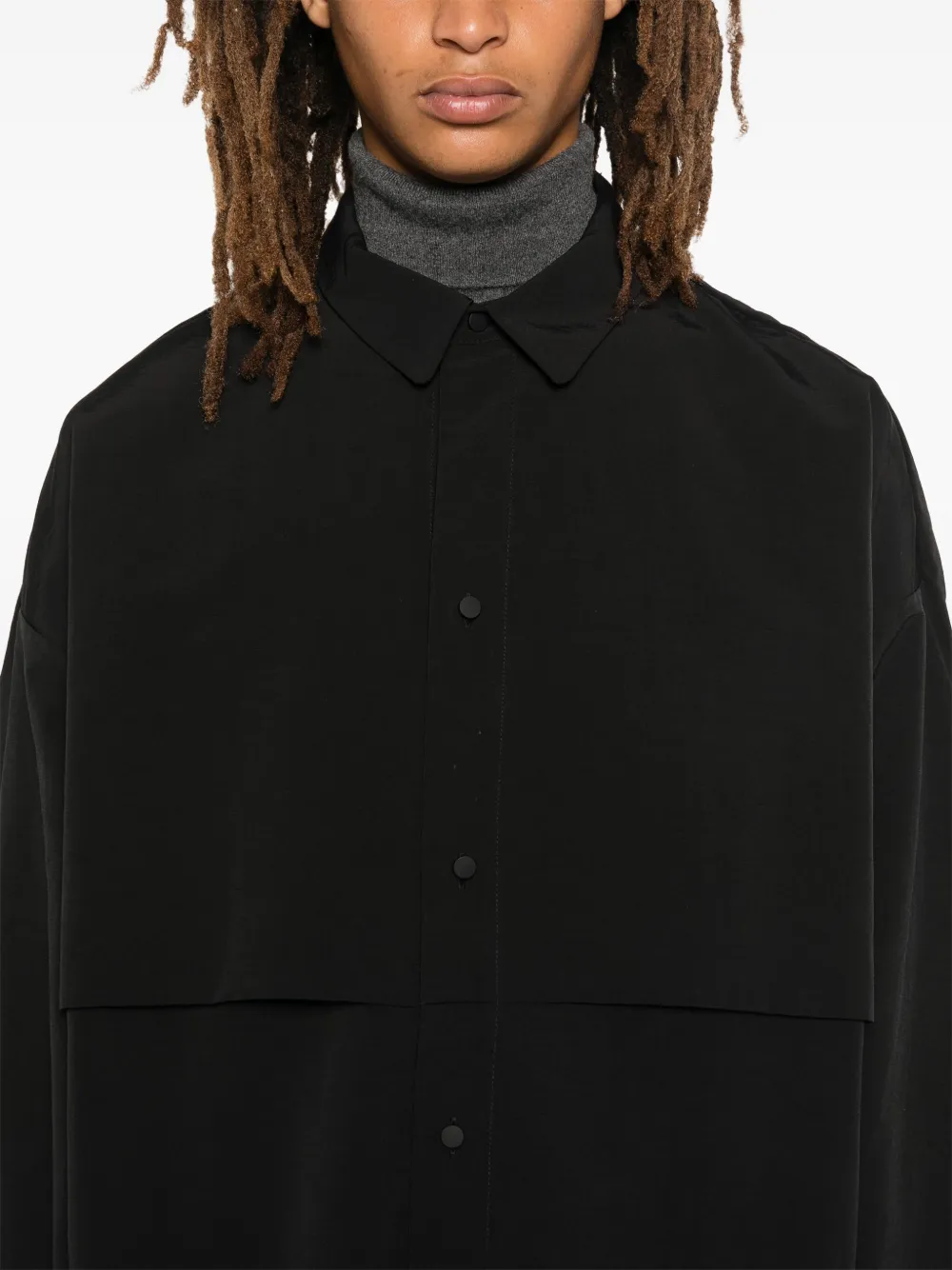 ESSENTIALS STORM-FLAP OVERSHIRT