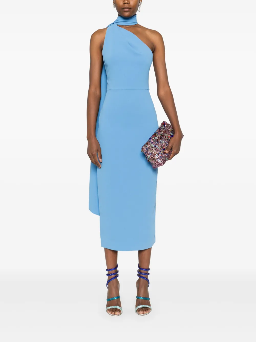 Solace London Samira midi dress - Blauw